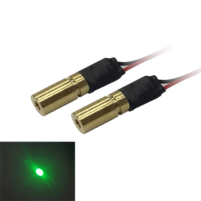 520nm 1mw 5mw Dot 녹색 laser module high Stable 6MM size - Click Image to Close